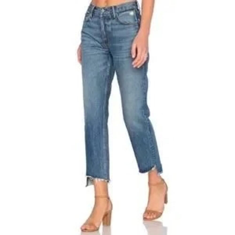 GRLFRND Helena Crop Straight Leg Jeans